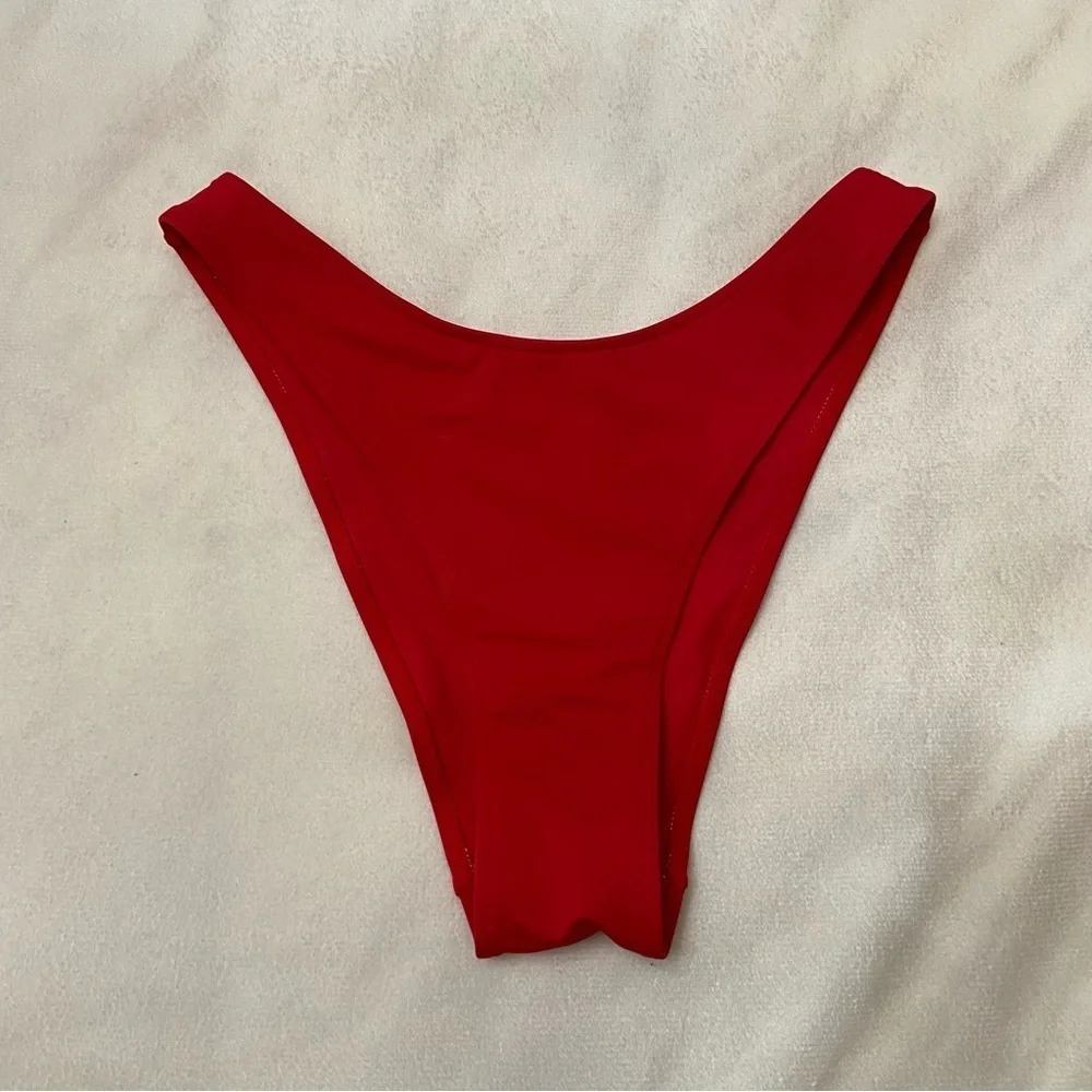New! Frankie's Bikinis Red Dove Classic Bikini Bottom XS 1169